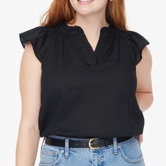 J Crew Flutter-sleeve top Size XS - Picture 1 of 13